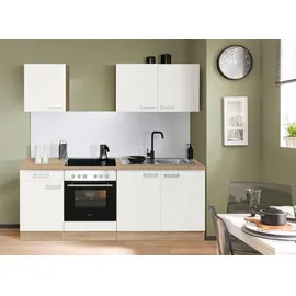 OPTIFIT Küchenzeile Leer 210 cm weiß