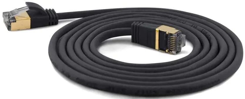 Wantec SSTP-Patchkabel Cat.6A sw 7201 sw 1,0m