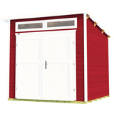 weka Gartenhaus 264 2,35 x 2,39 m rot