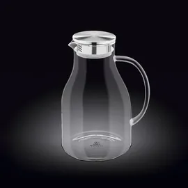 wilmax england Wilmax WL-888211/A Borosilikatglas Krug mit Edelstahldeckel, 2500ml