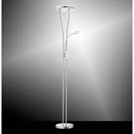 just light. Deckenfluter Stehleuchte Leselampe schwenkbar Stahl LED Standleuchte dimmbar