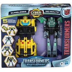 Hasbro - Transformers EarthSpark Cyber-Combiner Bumblebee und Mo Malto
