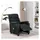 vidaXL Massagesessel Dunkelgrau Polyester 72 x 98 x 96 cm Grau mit Fernbedienung