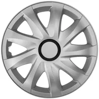 NRM Radkappe KANDO 16 Zoll in Silber, 16 in Zoll, (4-St) Radzierblenden für Stahlfelgen Radkappen Satz 4er Set 16" silberfarben
