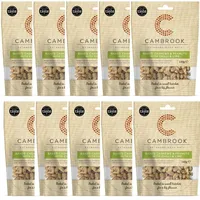 Cambrook - Gebackene Cashewnüsse und Erdnüsse mit Chili und Limette, 140-g-Beutel, 10er-Packung