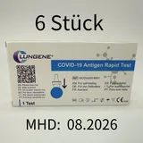 CLUNGENE 5er Pack Clungene COVID-19 Haltbarkeit: 07/26 (auch EG.5, Omikron, BA.4, BA.5) Schnelltest Nasal Test