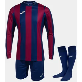 Joma Inter Classic Kurzarm-set - Royal / Bordeaux - 5-6 Jahre