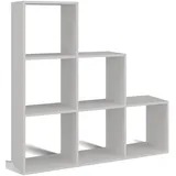 Selsey Stufenregal 115 x 115 x 30 cm Weiß
