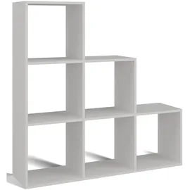 Selsey Stufenregal 115 x 115 x 30 cm Weiß