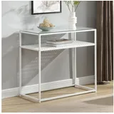 FineBuy FB72755 Konsolentisch 80 x 40 x 77 cm Weiß