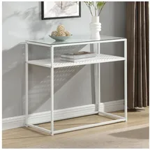 FineBuy FB72755 Konsolentisch 80 x 40 x 77 cm Weiß