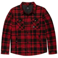 Vintage Industries Square Padded Hemd schwarz/rot