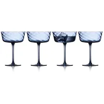 Lyngby Glas Vienna Champagner-Gläser 350 ml blau