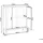 Beliani Vitrine Sarre 90 x 35 x 111 cm Schwarz/Gold