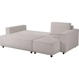 habitat garten Eckcouch Cord 3-Sitzer Beige