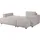 habitat garten Eckcouch Cord 3-Sitzer Beige