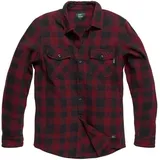 Vintage Industries Flanellhemd kariert rot 3XL