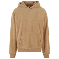 URBAN CLASSICS Jacquard Velvet Oversized Kapuzenpullover Union Beige 4XL
