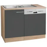OPTIFIT Spülenschrank Kalmar 0 x 0 x 0 cm Grau