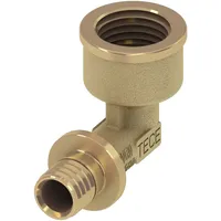 TECE TECEflex Winkelübergangsmuffe Rotguss d= 20mmx1/2 IG,