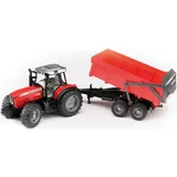 Bruder 02045 - Massey Ferguson 7480 mit Wannenkippanhänger 1:16