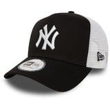 New Era New York Yankees MLB Clean Schwarz Weiß Verstellbare 9Forty A-Frame Trucker Cap für Kinder - Child