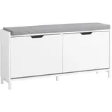SoBuy Schuhbank 105 x 52 x 24 cm Sitzbank / weiß