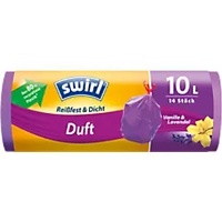 Swirl Müllbeutel Vanille-Lavendel Duft, 10 Liter, mit Zugband, lila,