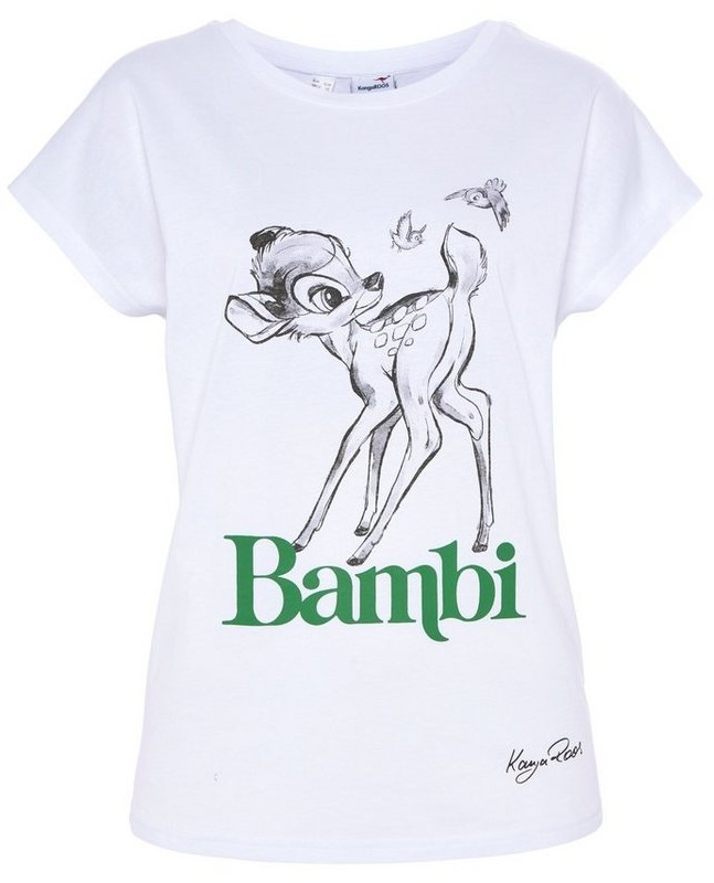 KangaROOS T-Shirt mit süssem lizensiertem Original Bambi-Design - NEU KOLLEKTION weiß 44/46 (L)