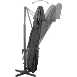 vidaXL Ampelschirm mit Lüftung 400 x 300 cm Anthrazit