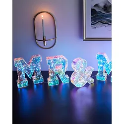 LED-Leuchtbuchstaben mehrfarbig 25 cm POLLUX