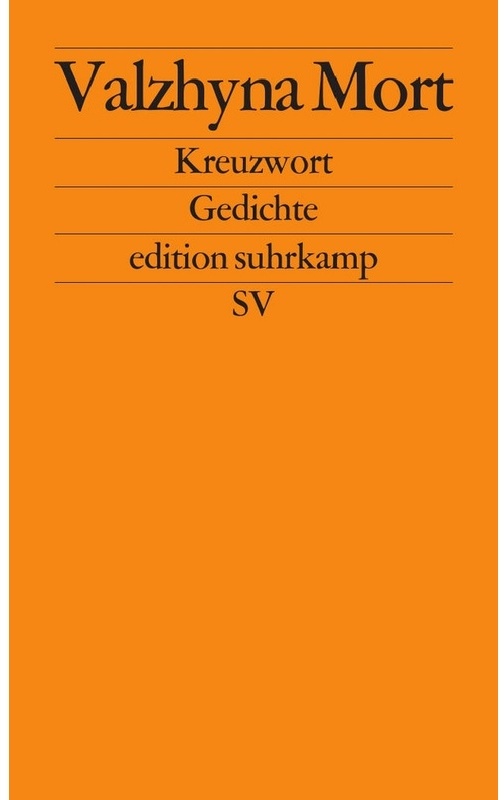 Kreuzwort - Valzhyna Mort, Taschenbuch