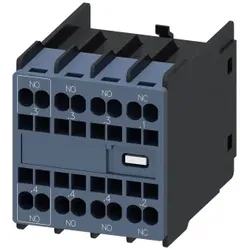 Siemens 3RH29112NM31 Hilfsschalter frontseitig, 2S+2Ö, Strombahn 1S, 1S, 1S, 1Ö, Federzuganschluss
