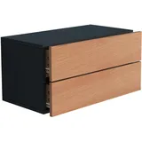 VCM Nachtschrank Usal 60 x 30 x 32 cm Schwarz