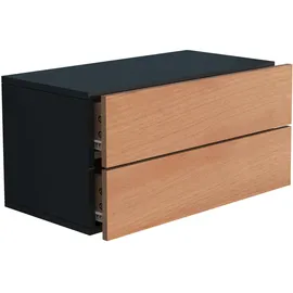 VCM Nachtschrank Usal 60 x 30 x 32 cm Schwarz