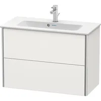 Duravit XSquare Waschtischunterbau wandhängend 2 Schubkästen, Nordic weiß seidenmatt