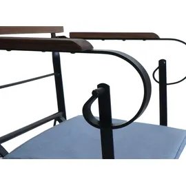 Mendler HWC-J40 Biergartenstuhl 58 x 58 x 105 cm blau 2 St.