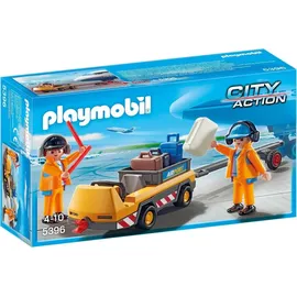Playmobil City Action Flugzeugschlepper mit Fluglotsen (5396)