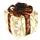 I.GE.A. Dekofigur I.GE.A. "Weihnachtsfigur Leuchtfigur LED-Geschenk mit Schleife", rot (weiß, rot), B:15cm H:19cm, Polyester, Dekofiguren, Geschenkpaket Schleife Tanne Beeren Zapfen Weihnachtsdeko beleuchtet