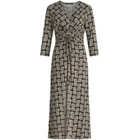 Betty Barclay Midikleid Raffung Schwarz/Weiß 48