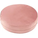 Stoffschmiede Bodenkissen / Samt-Optik / 57cm Durchmesser rosa