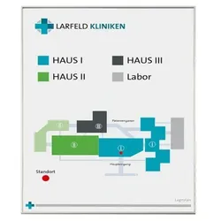 MADRID Silver Line Wegweiser ~DIN A3 hoch, inkl. Sicherung und Schattenfuge