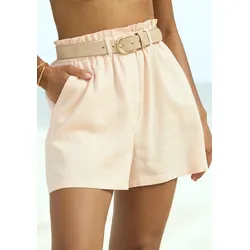 Buffalo Shorts, mit Leinenanteil, luftige kurze Hose mit Taschen, Sommer Shorts Buffalo apricot 46
