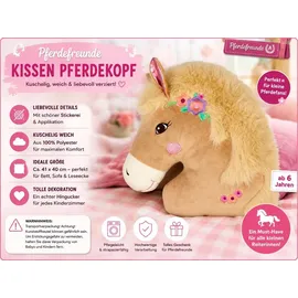 Die Spiegelburg Pferdefreunde - Kissen Pferdekopf