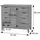 MCW Apothekerkommode 91 x 80 x 40 cm Schwarz