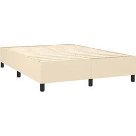 vidaXL Boxspringbett 140 x 200 cm Creme