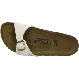 Birkenstock Madrid Birko-Flor Lack schmal patent white 41