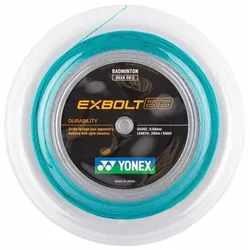 Yonex Badmintonsaite Exbolt 68 (Haltbarkeit) türkisblau 200m Rolle