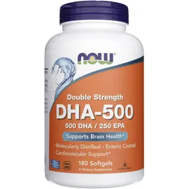 NOW Foods DHA-500 Double Strength Softgels 180 St.