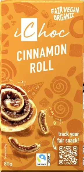 iChoc Cinnamon Roll Schokolade bio